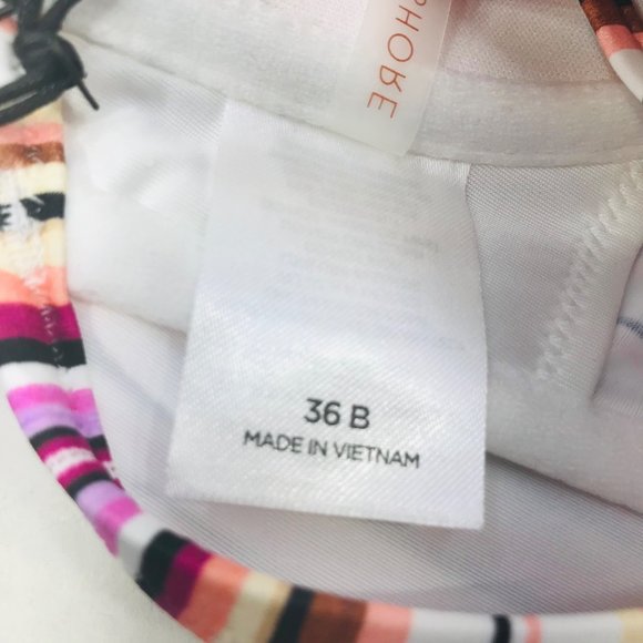 Shade And Shore Women's 36B Lightly Lined Longline Bralette Bikini Swim Top New - Picture 6 of 12